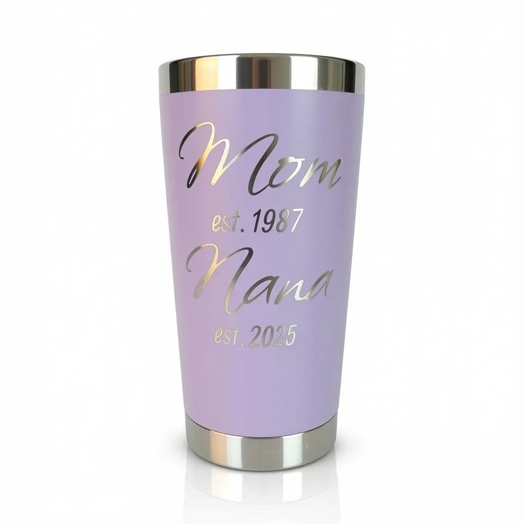 Personalized Mom to Grandma Promotion Tumbler – Celebrate Her New Journey! Faith Forged Designs