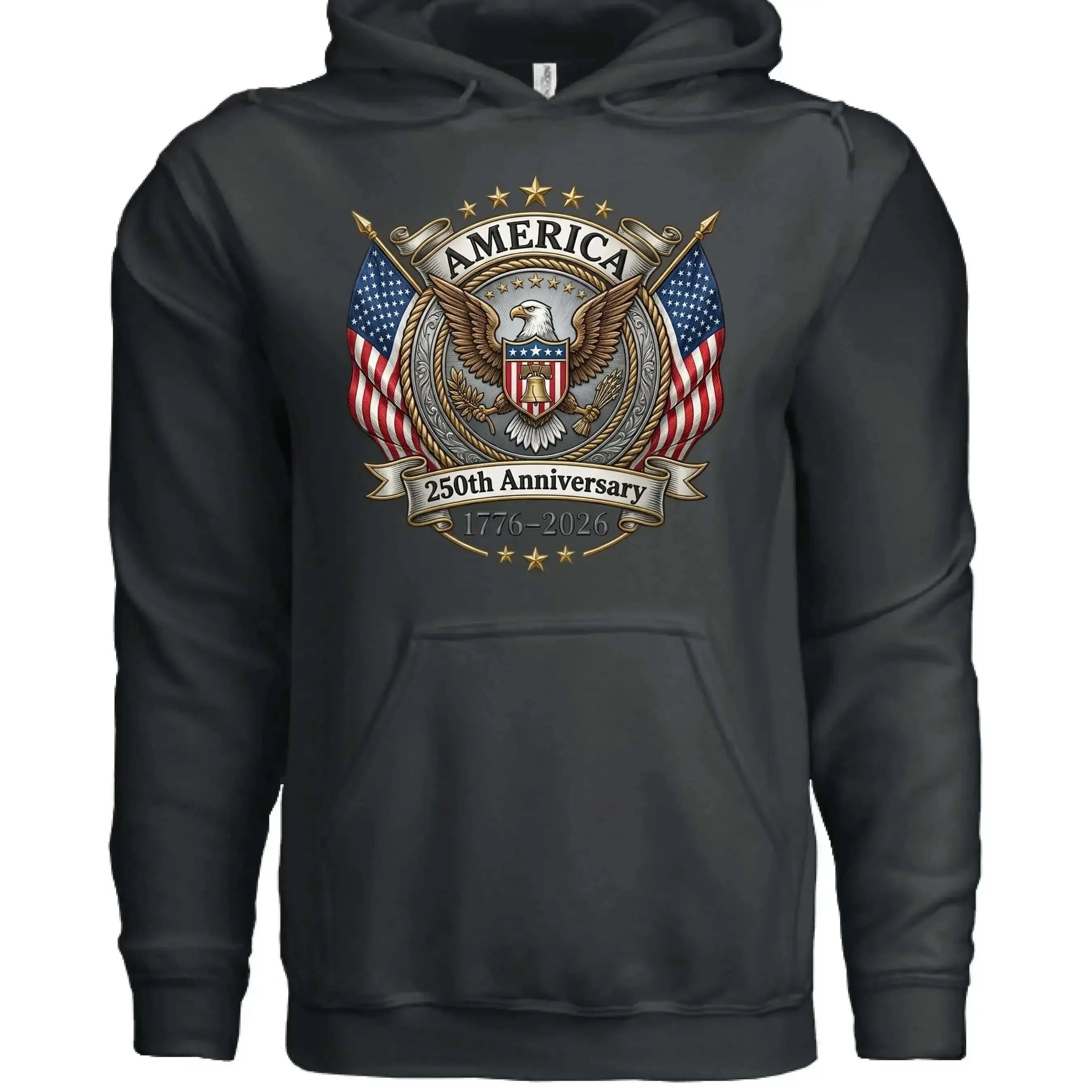 America 250th Anniversary Hoodie | 1776-2026 Semiquincentennial - Faith Forged Designs