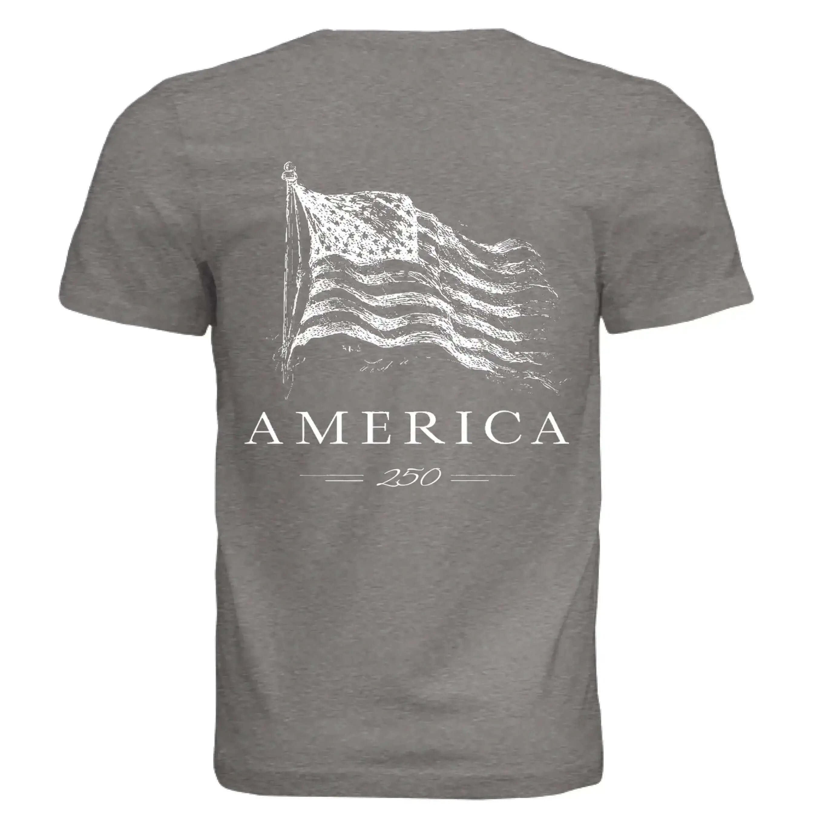 America 250 Years of Freedom - Distressed Flag T-Shirt - Faith Forged Designs