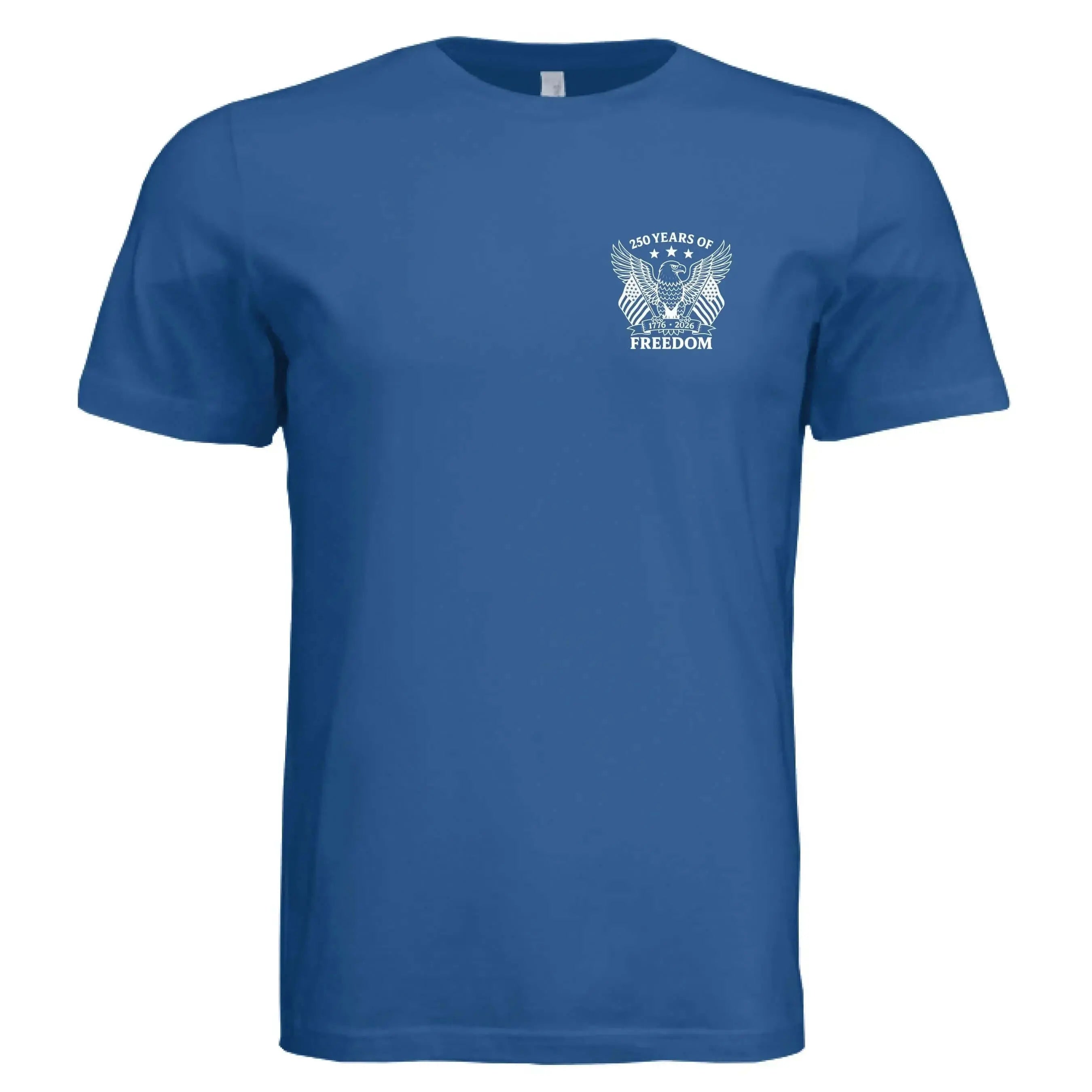 America 250 Years of Freedom - Distressed Flag T-Shirt - Faith Forged Designs