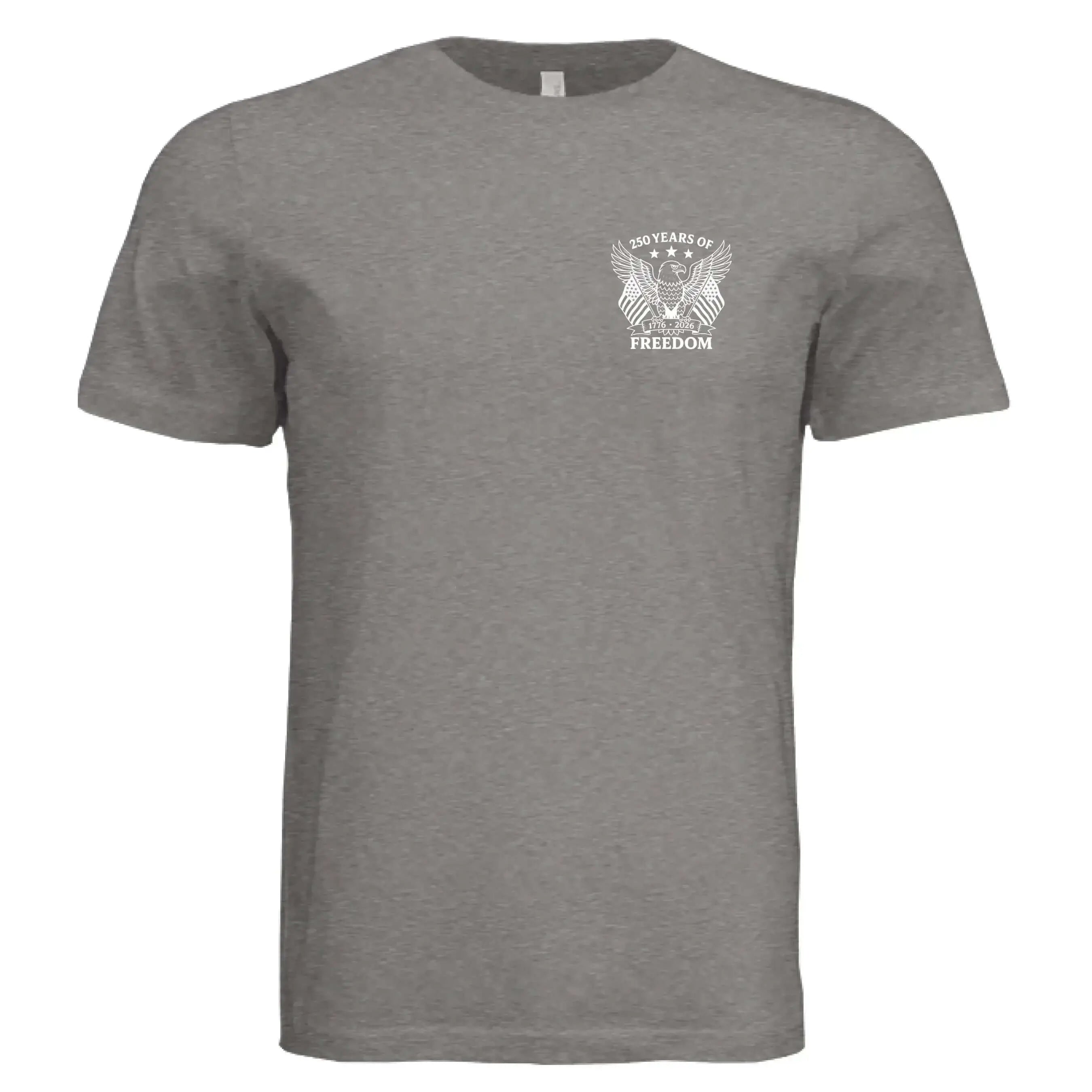 America 250 Years of Freedom - Distressed Flag T-Shirt - Faith Forged Designs