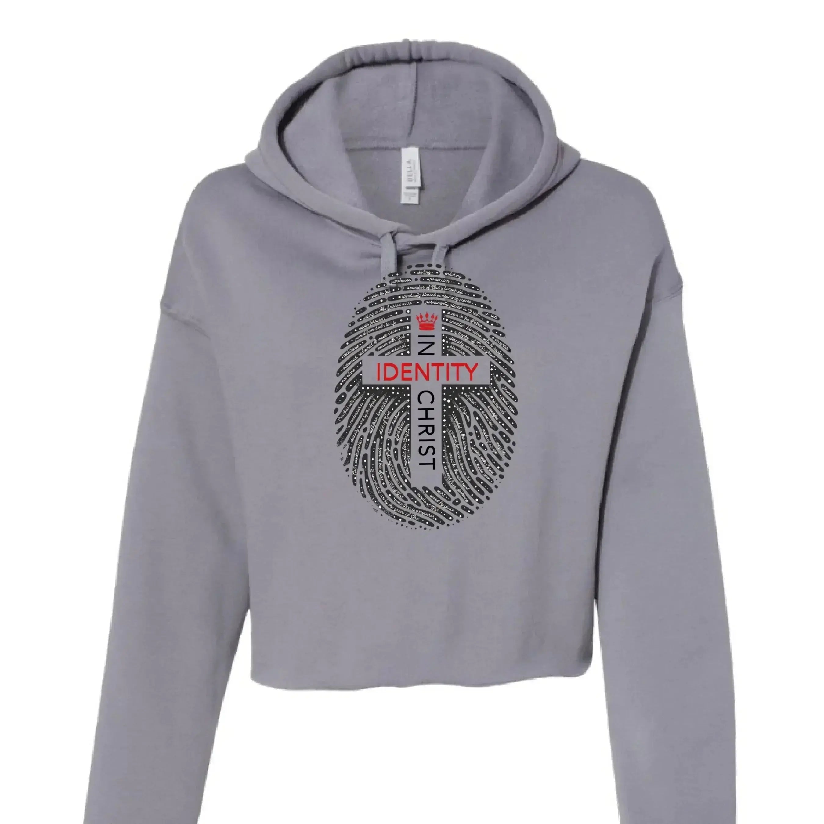 Identity in Christ Cropped Hoodie - Faith Forged Designs