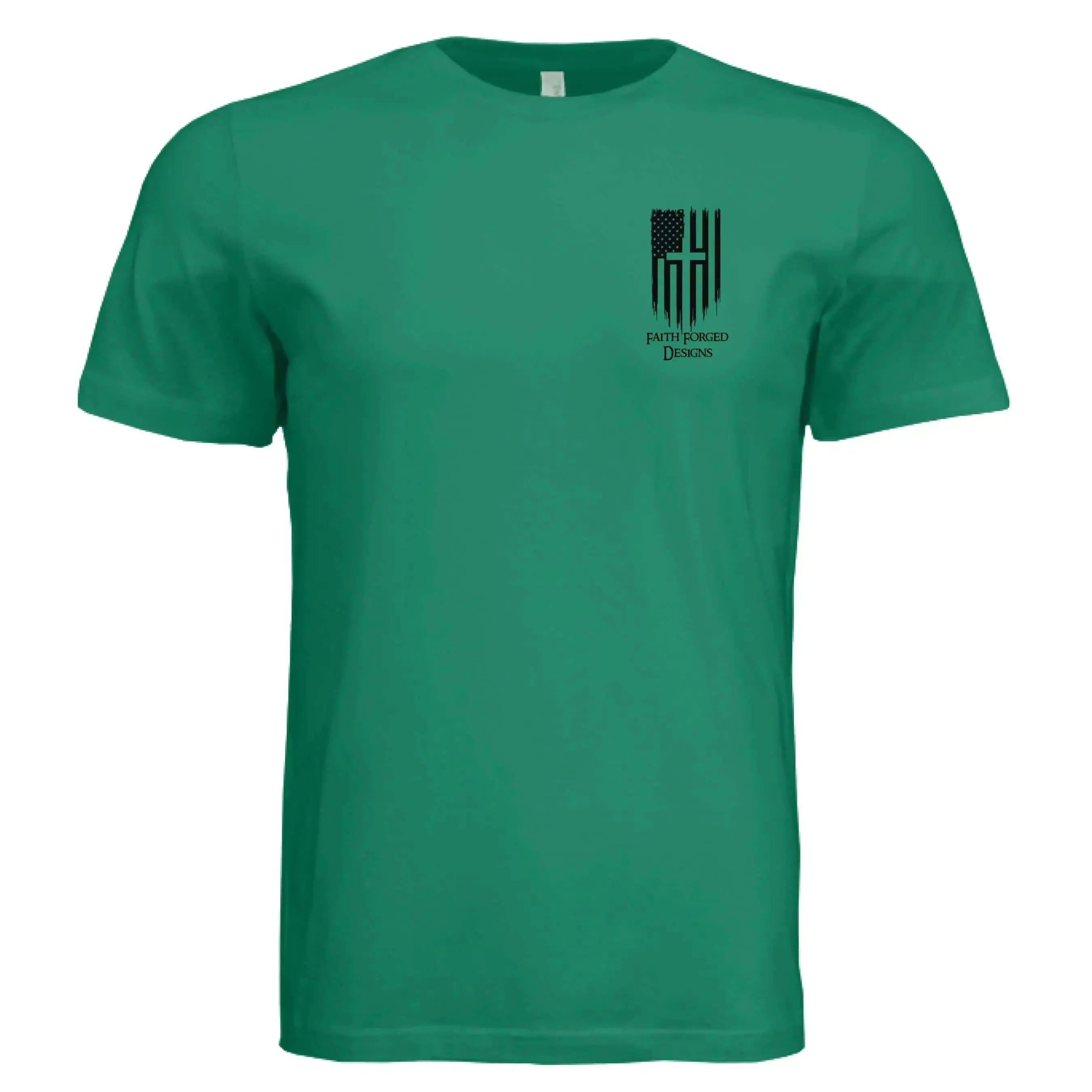 Patriotic Eagle Cross T-Shirt β Faith, Freedom & Honor - Faith Forged Designs