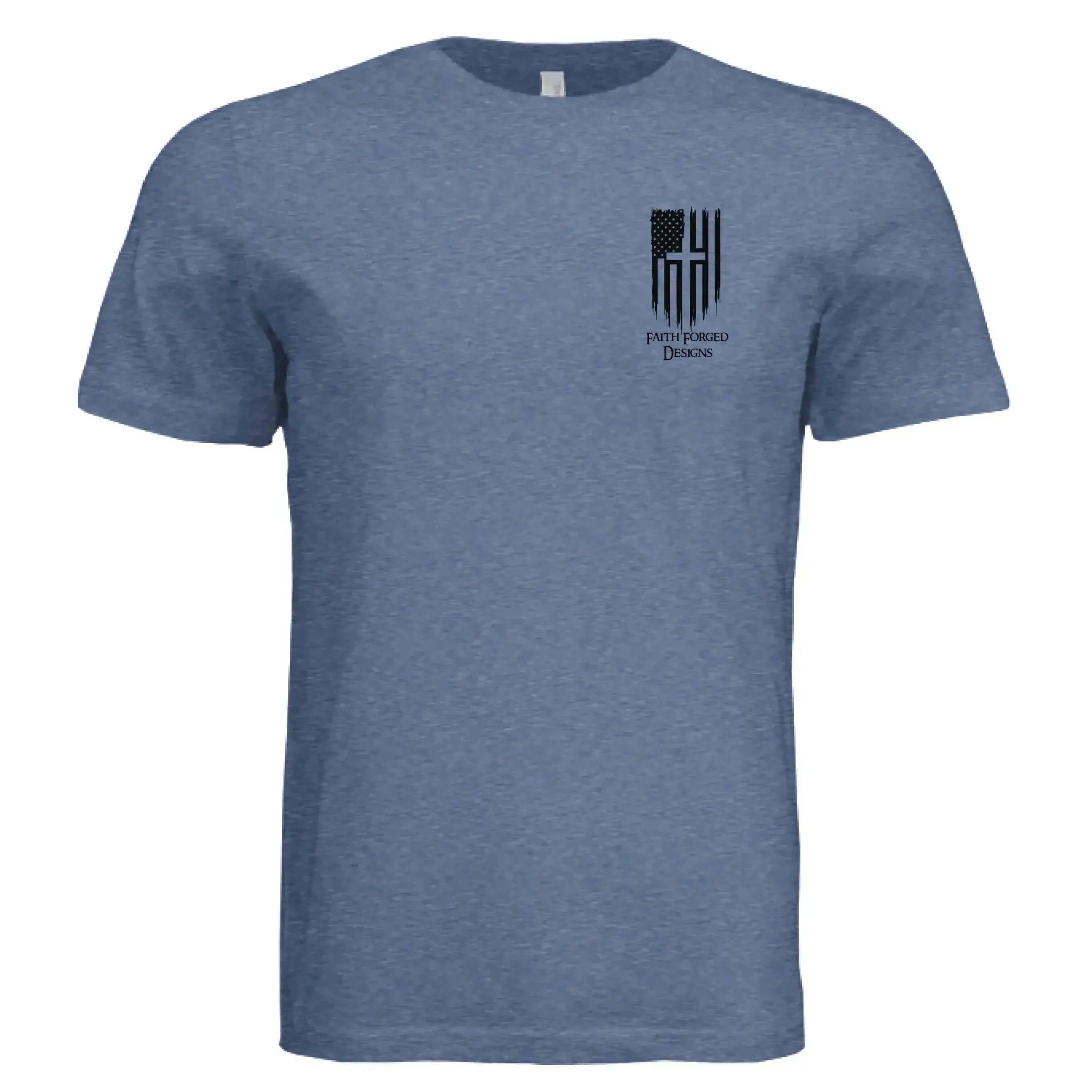 Patriotic Eagle Cross T-Shirt β Faith, Freedom & Honor - Faith Forged Designs