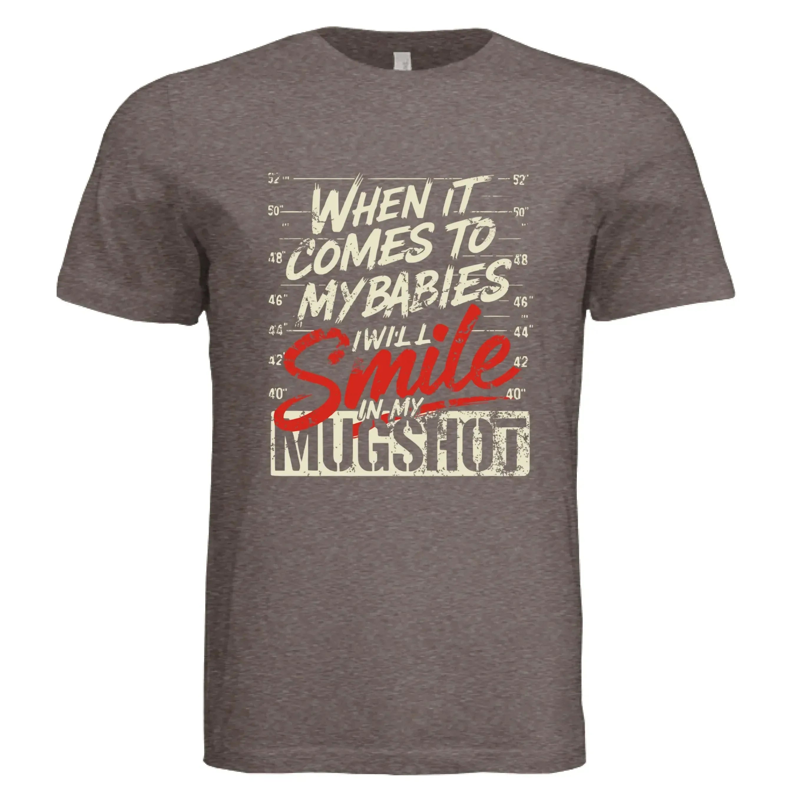 Funny Protective Parent Mugshot T-Shirt - Faith Forged Designs