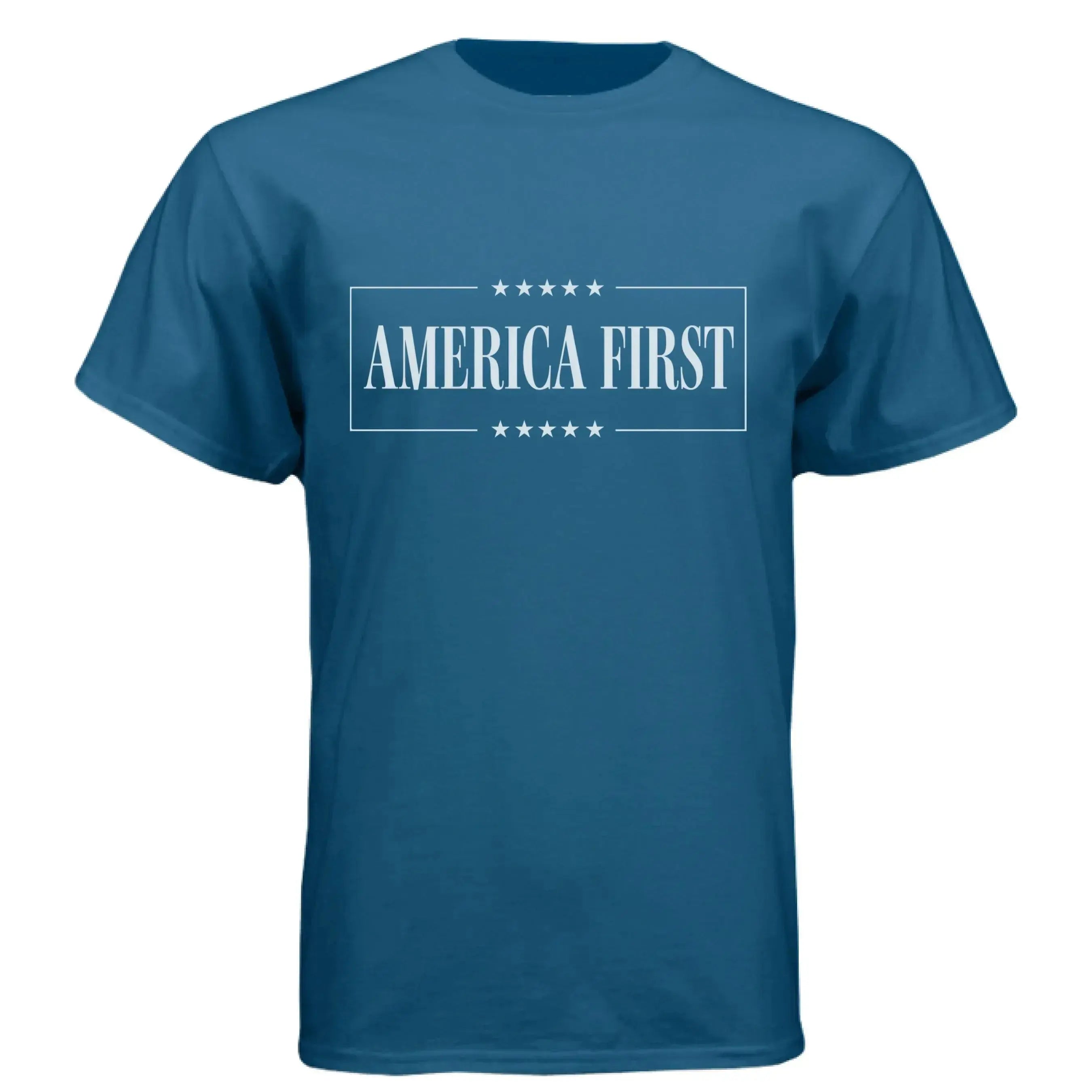 America First T-Shirt - Patriotic USA Pride Tee - Faith Forged Designs