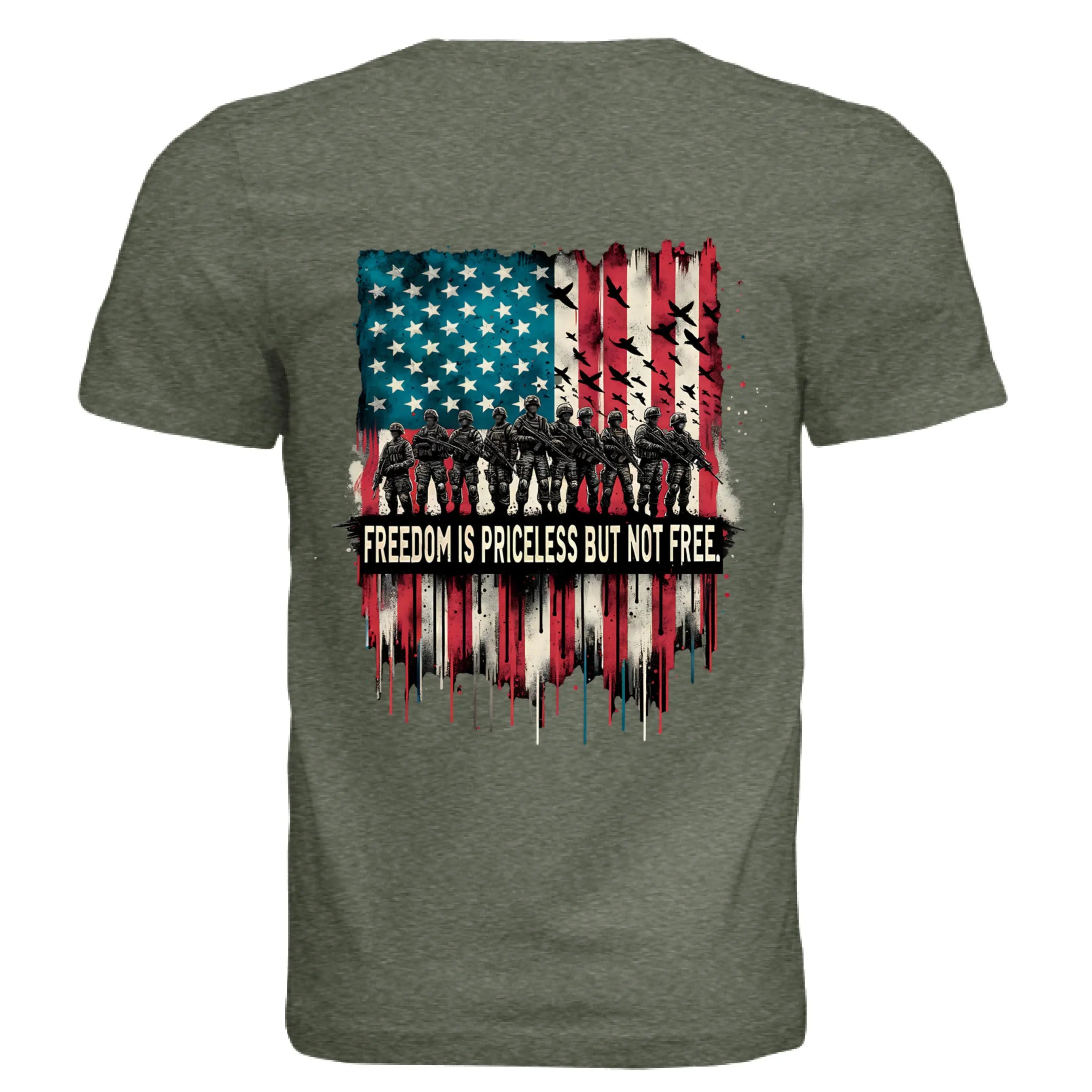 Military Green Triblend - BACK