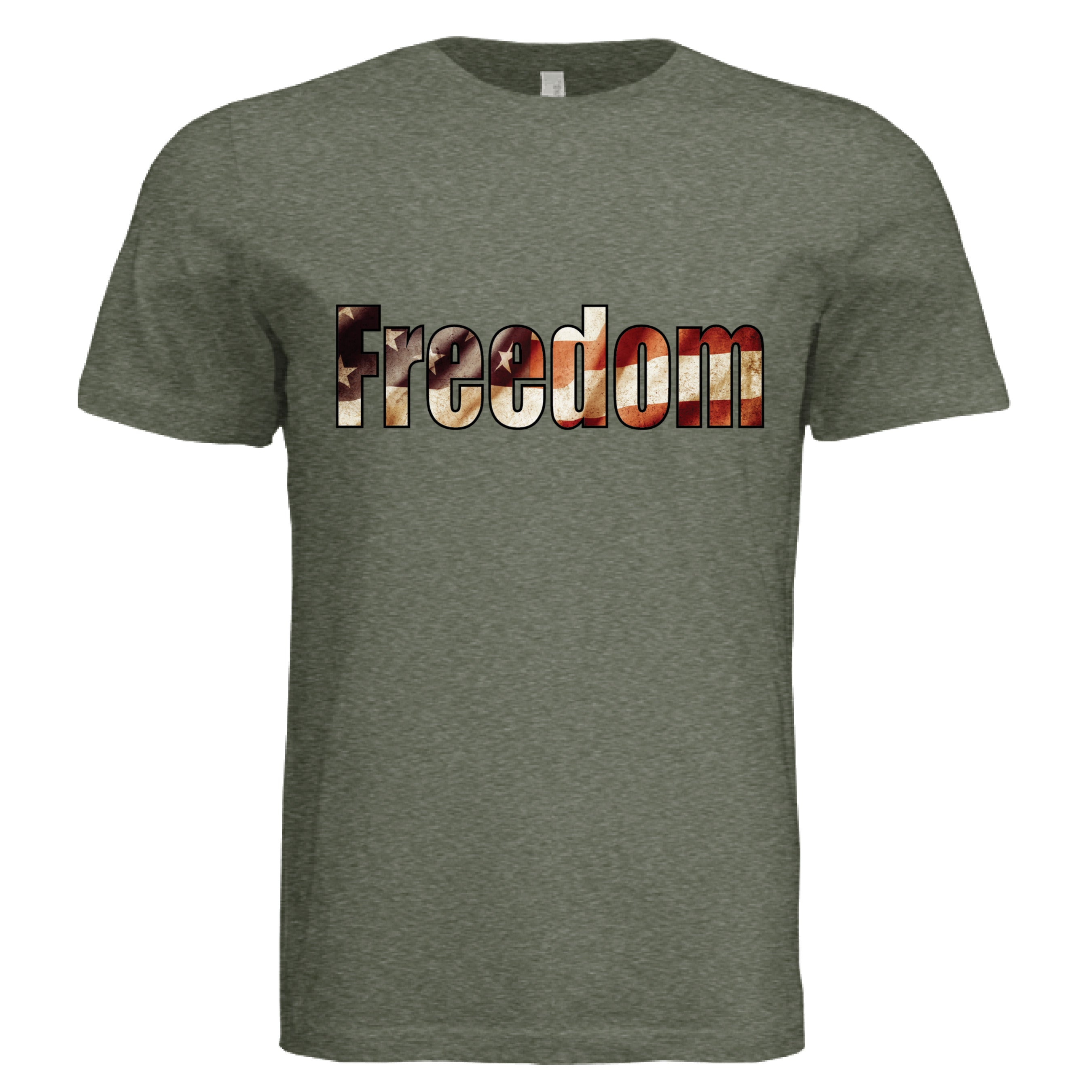 Military Green Triblend - FRONT