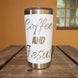 Coffee and Jesus Tumbler 20oz – Faith-Fueled Sips ☕✝️ - Faith Forged Designs