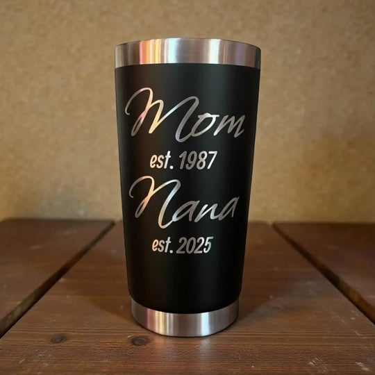 Personalized Mom to Grandma Promotion Tumbler – Celebrate Her New Journey! - Faith Forged Designs