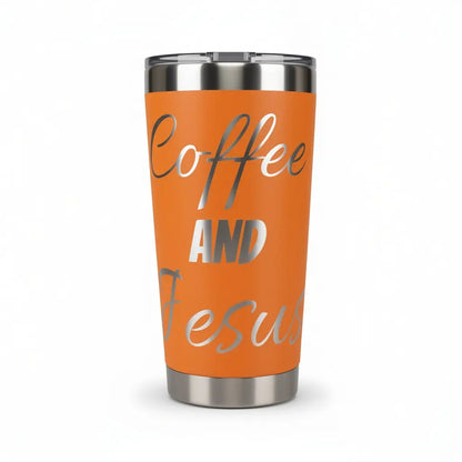 Coffee and Jesus Tumbler 20oz – Faith-Fueled Sips ☕✝️ Faith Forged Designs