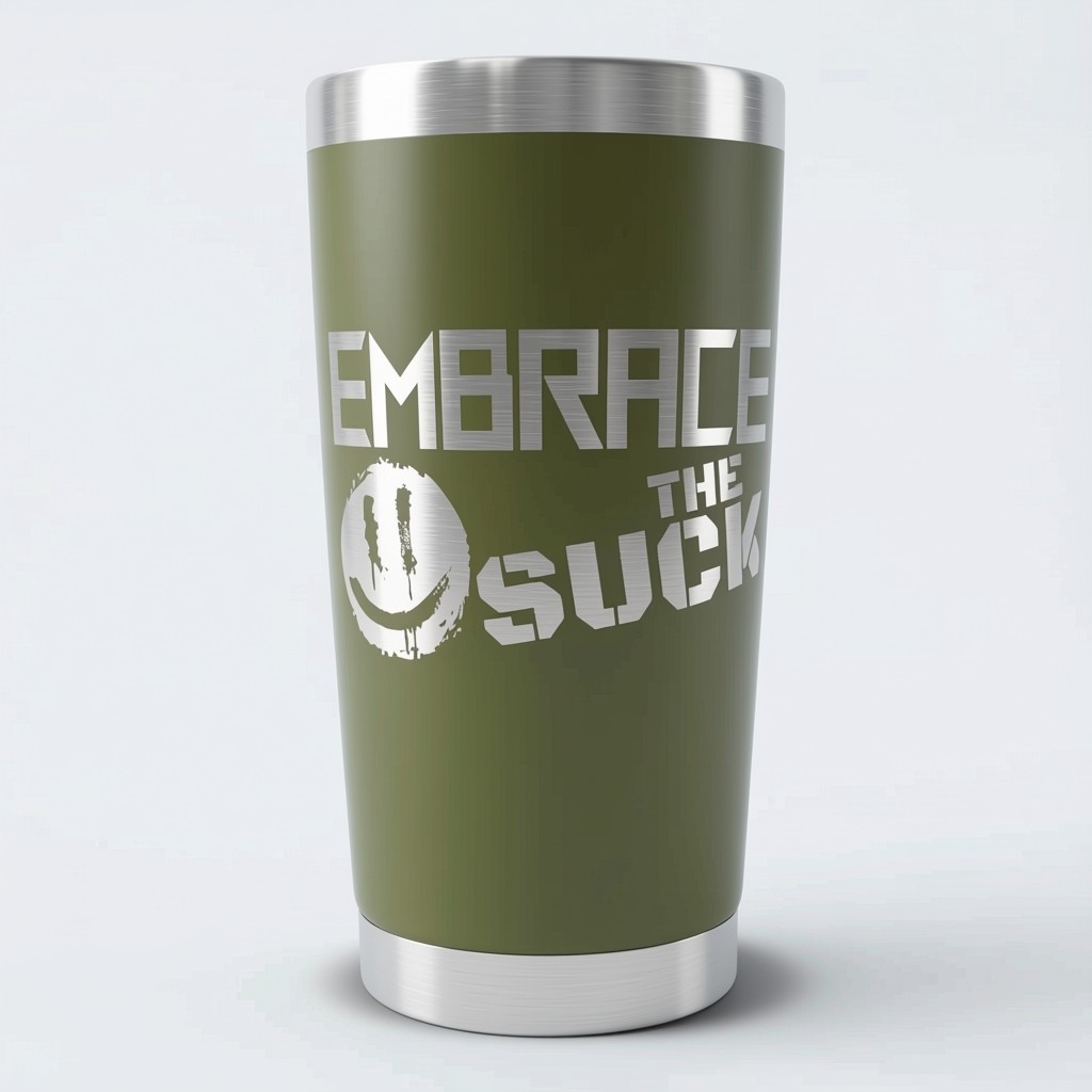 Embrace The Suck Tumbler 20oz Faith Forged Designs