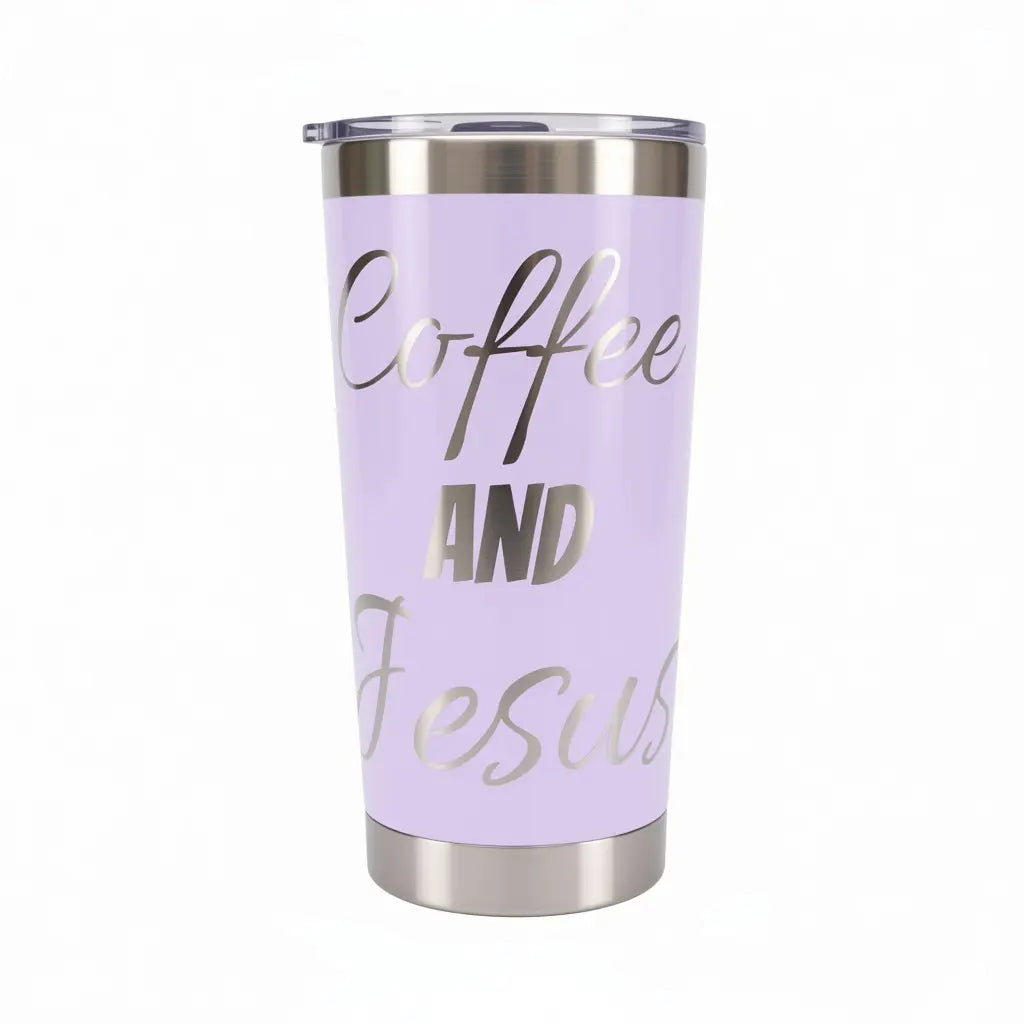 Coffee and Jesus Tumbler 20oz – Faith-Fueled Sips ☕✝️ Faith Forged Designs