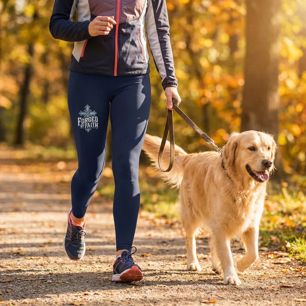 Forged by Faith High-Waisted Leggings - Faith Forged Designs