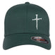 Nail Cross Flexfit Hat - Black 3 Nails Christian Cap - Faith Forged Designs