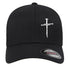 Nail Cross Flexfit Hat - Black 3 Nails Christian Cap - Faith Forged Designs Faith Forged Designs