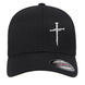 Nail Cross Flexfit Hat - Black 3 Nails Christian Cap - Faith Forged Designs