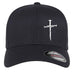Nail Cross Flexfit Hat - Black 3 Nails Christian Cap - Faith Forged Designs
