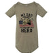 My Dad Is Not Just a Veteran - He’s My Hero Patriotic Baby Onesie - Faith Forged Designs