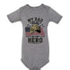 My Dad Is Not Just a Veteran - He’s My Hero Patriotic Baby Onesie - Faith Forged Designs