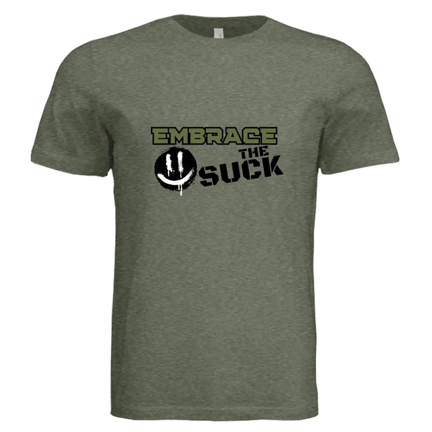 Embrace the Suck T-Shirt – Motivational Military Style Graphic Tee - Faith Forged Designs