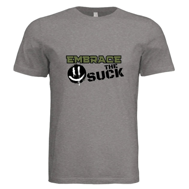 Embrace the Suck T-Shirt – Motivational Military Style Graphic Tee - Faith Forged Designs