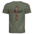 Rustic Wooden Cross John 3:16 T-Shirt - "For God So Loved the World That He Gave His Only Son" Christian Graphic Tee - Faith Forged Designs
