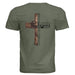 Rustic Wooden Cross John 3:16 T-Shirt - "For God So Loved the World That He Gave His Only Son" Christian Graphic Tee - Faith Forged Designs