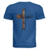 Rustic Wooden Cross John 3:16 T-Shirt - "For God So Loved the World That He Gave His Only Son" Christian Graphic Tee - Faith Forged Designs