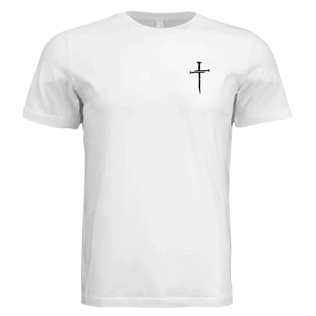 Rustic Wooden Cross John 3:16 T-Shirt - "For God So Loved the World That He Gave His Only Son" Christian Graphic Tee - Faith Forged Designs