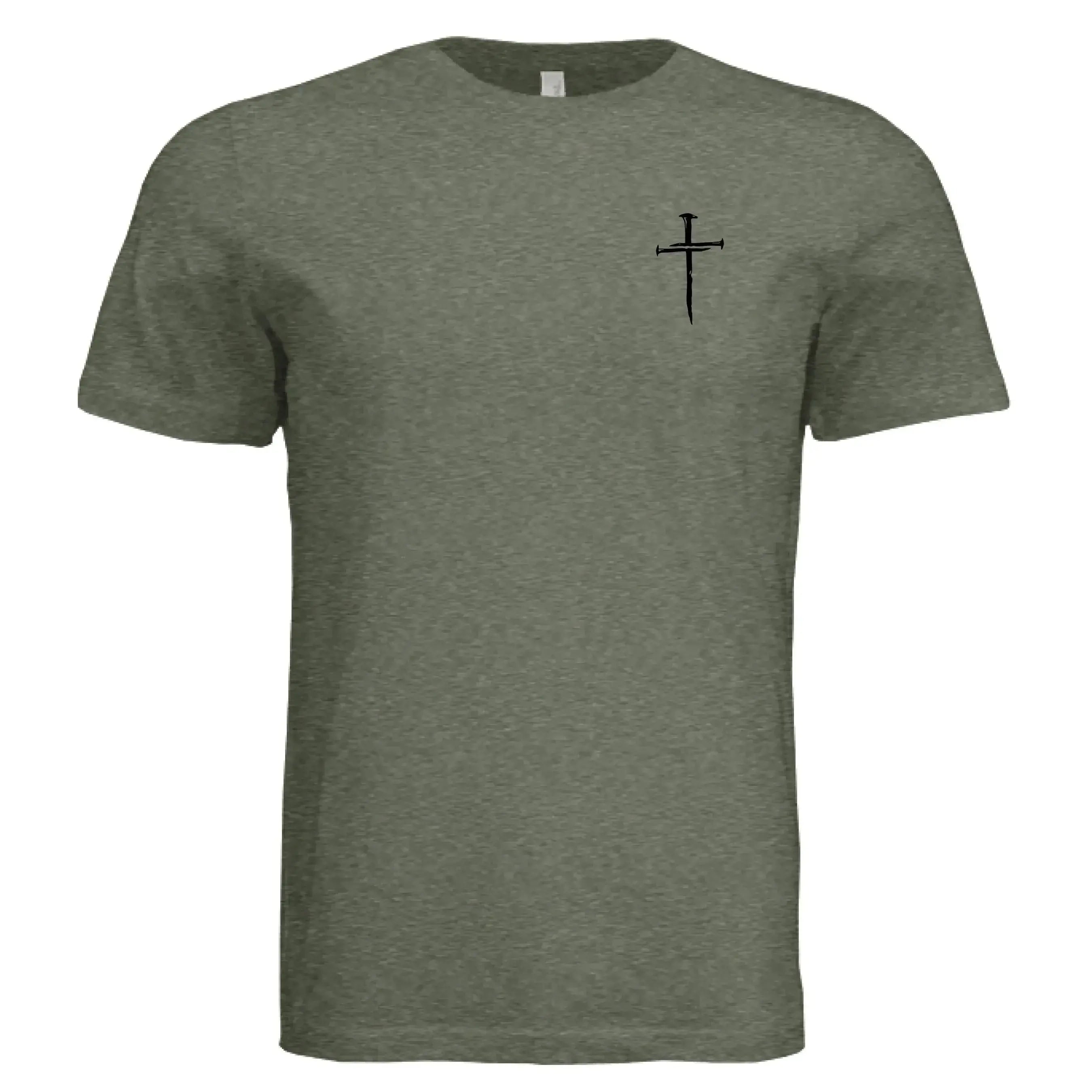 Rustic Wooden Cross John 3:16 T-Shirt - "For God So Loved the World That He Gave His Only Son" Christian Graphic Tee - Faith Forged Designs
