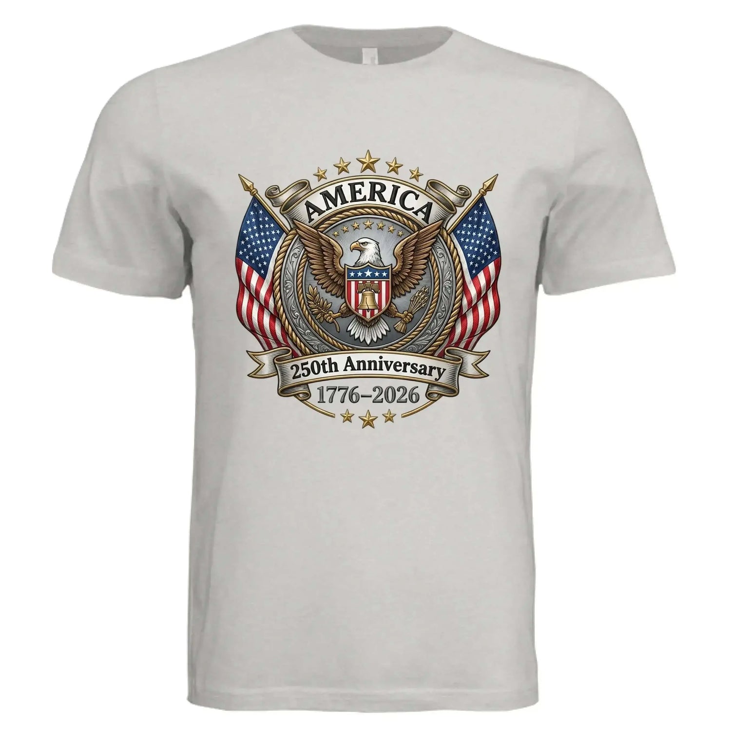 America 250th Anniversary | 1776-2026 Eagle &amp; Flags Patriotic Tee - Faith Forged Designs
