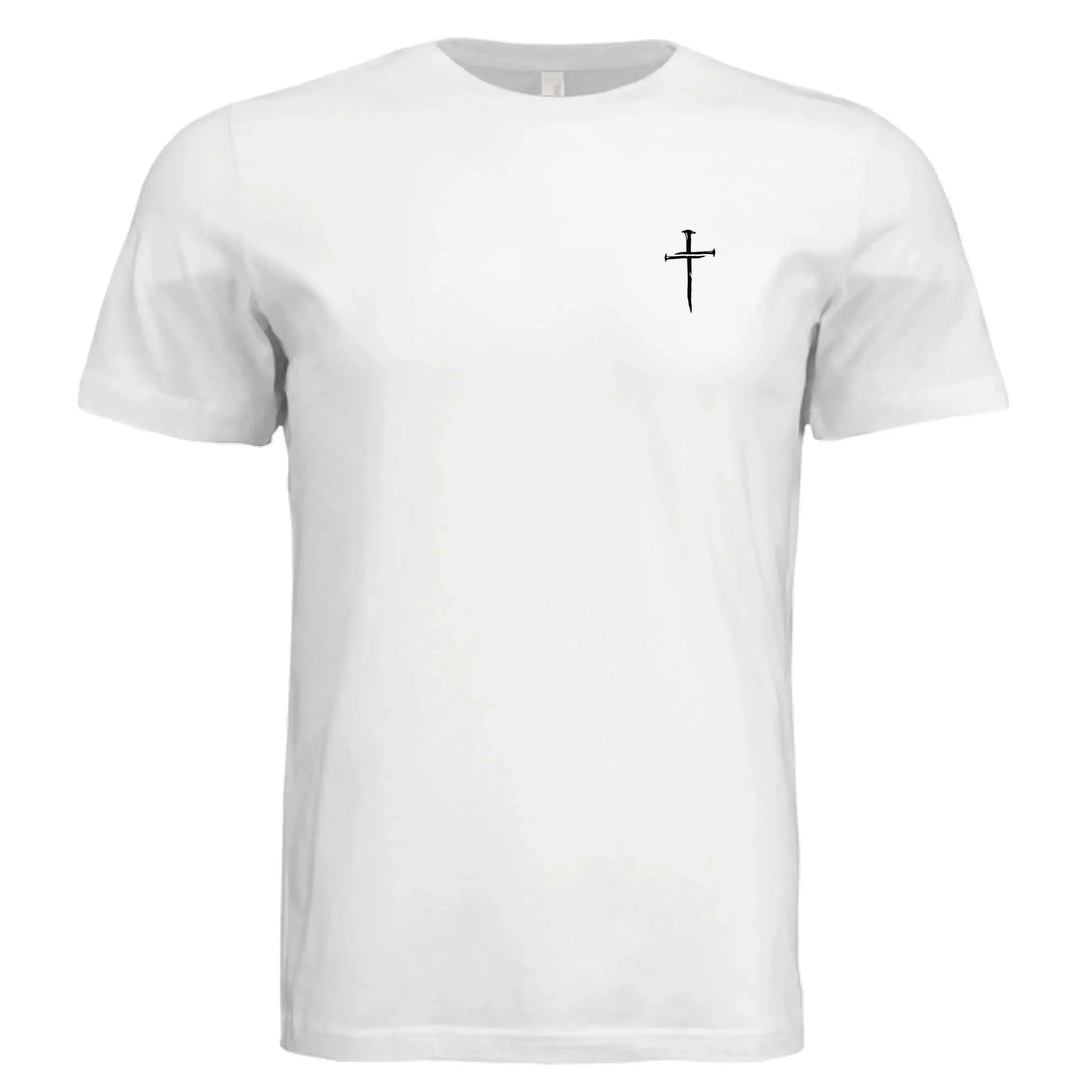 Jesus The Way, The Truth, The Life - John 14:6 Nail Cross T-Shirt - Faith Forged Designs