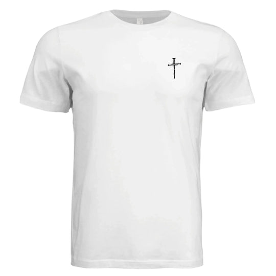 Jesus The Way, The Truth, The Life - John 14:6 Nail Cross T-Shirt - Faith Forged Designs
