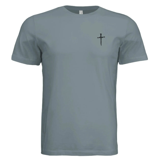 Jesus The Way, The Truth, The Life - John 14:6 Nail Cross T-Shirt - Faith Forged Designs