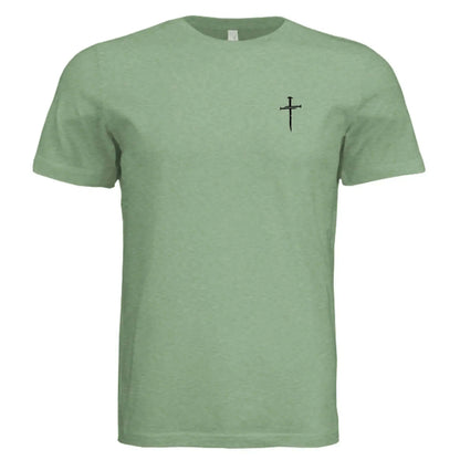 Jesus The Way, The Truth, The Life - John 14:6 Nail Cross T-Shirt - Faith Forged Designs