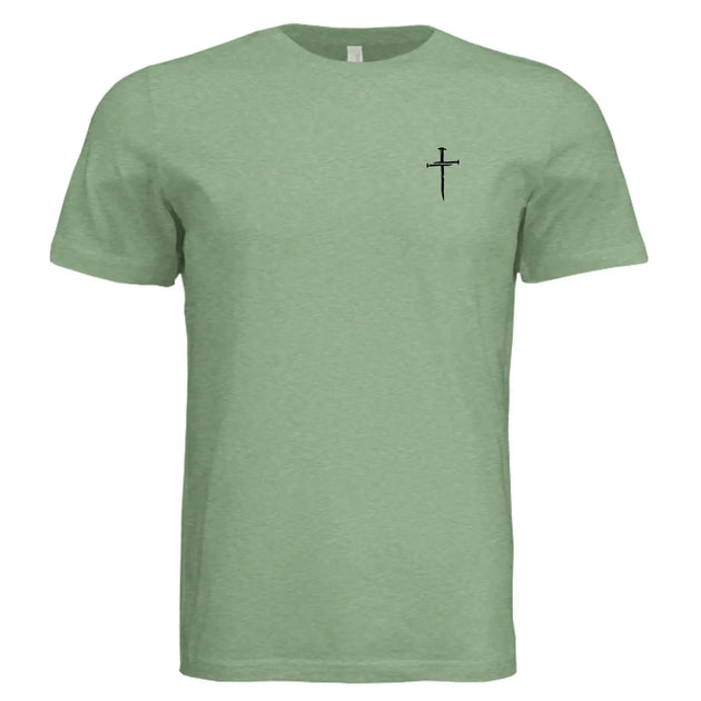 Jesus The Way, The Truth, The Life - John 14:6 Nail Cross T-Shirt - Faith Forged Designs