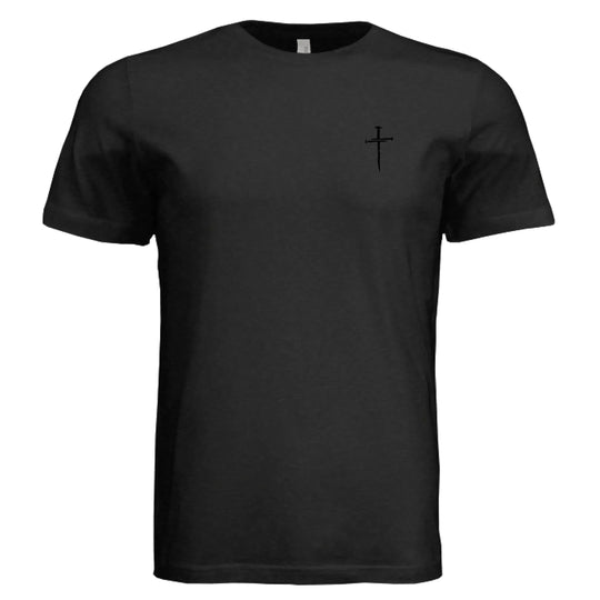 Jesus The Way, The Truth, The Life - John 14:6 Nail Cross T-Shirt - Faith Forged Designs