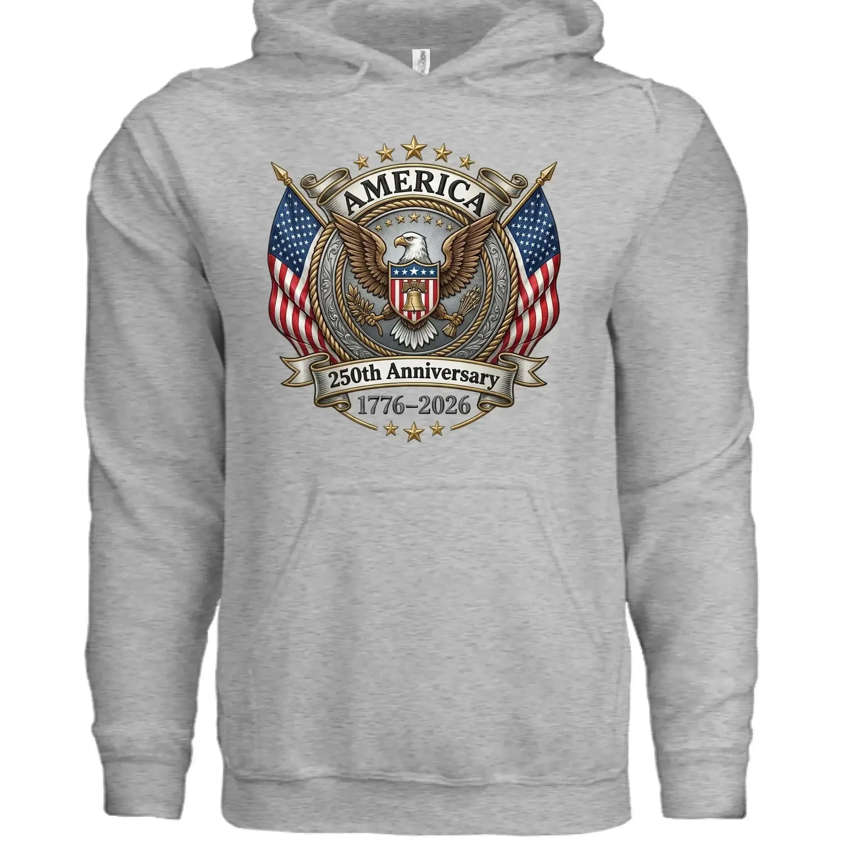 America 250th Anniversary Hoodie | 1776-2026 Semiquincentennial - Faith Forged Designs