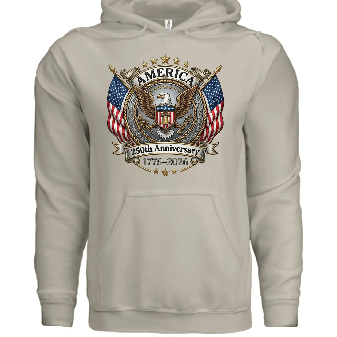 America 250th Anniversary Hoodie | 1776-2026 Semiquincentennial - Faith Forged Designs