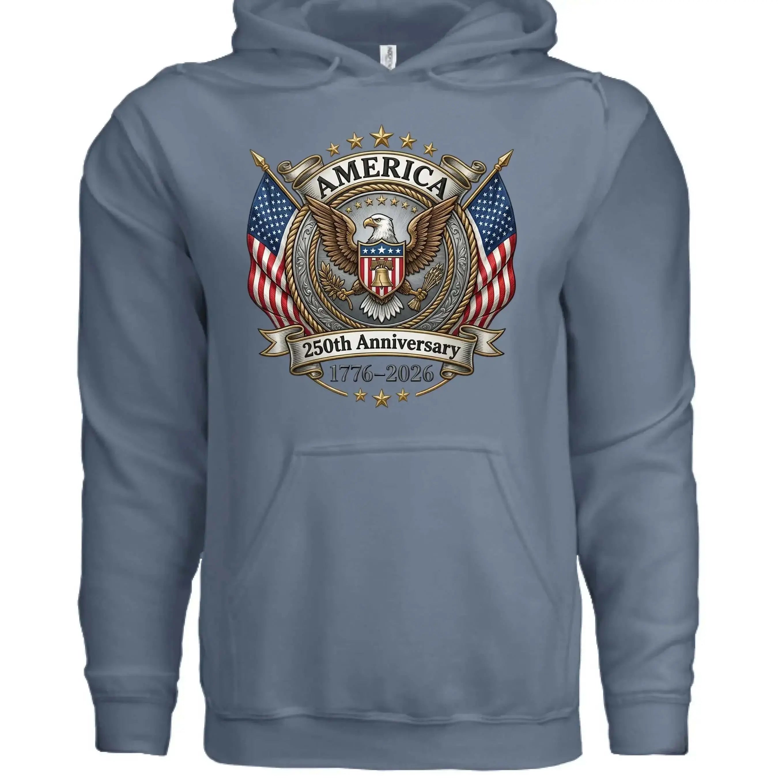 America 250th Anniversary Hoodie | 1776-2026 Semiquincentennial - Faith Forged Designs
