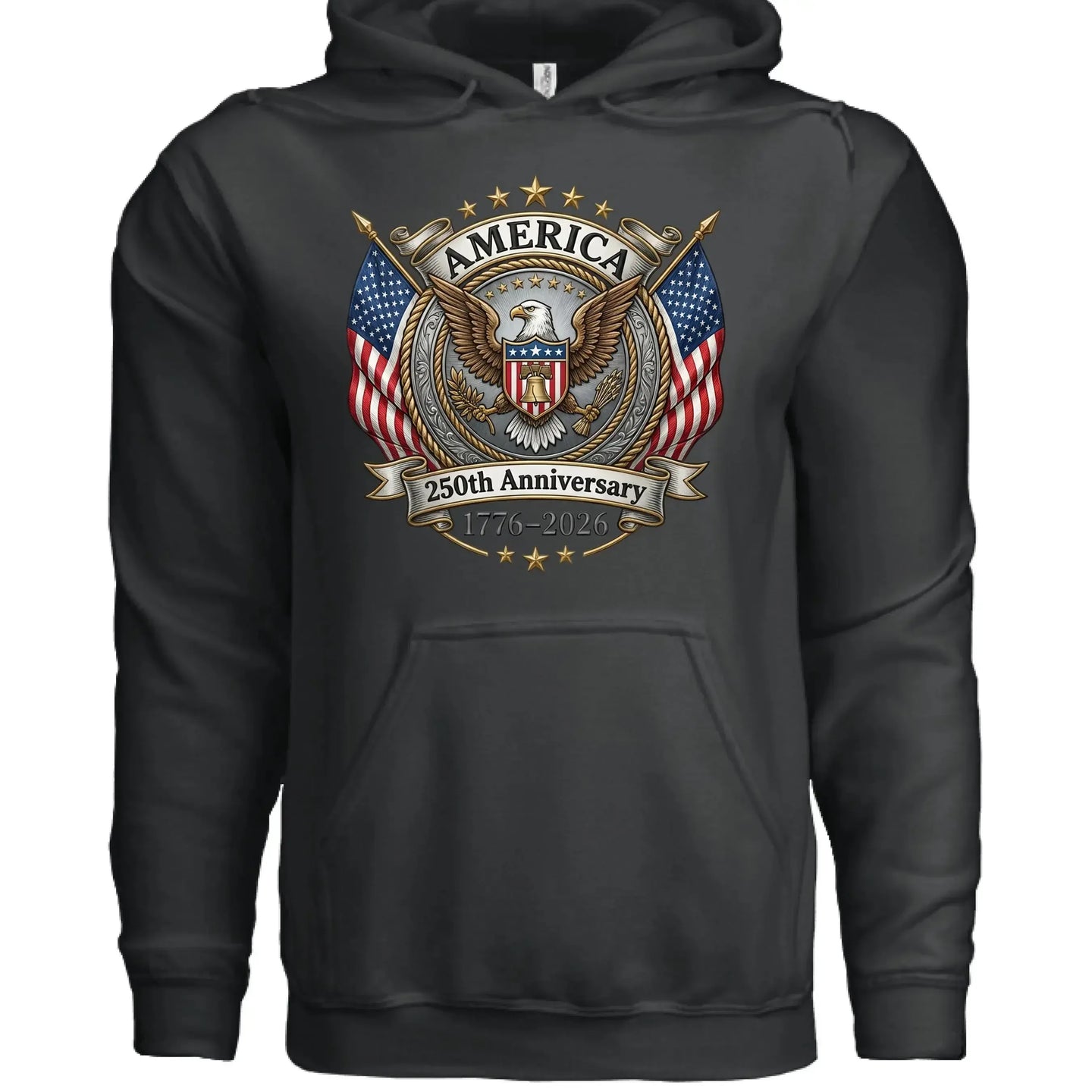 America 250th Anniversary Hoodie | 1776-2026 Semiquincentennial - Faith Forged Designs