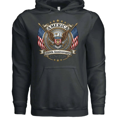 America 250th Anniversary Hoodie | 1776-2026 Semiquincentennial - Faith Forged Designs