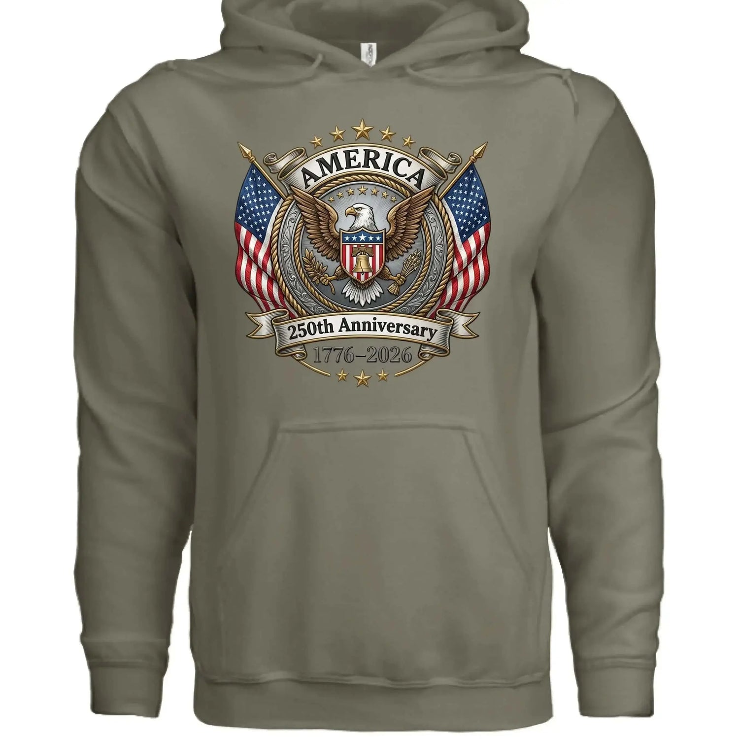 America 250th Anniversary Hoodie | 1776-2026 Semiquincentennial - Faith Forged Designs
