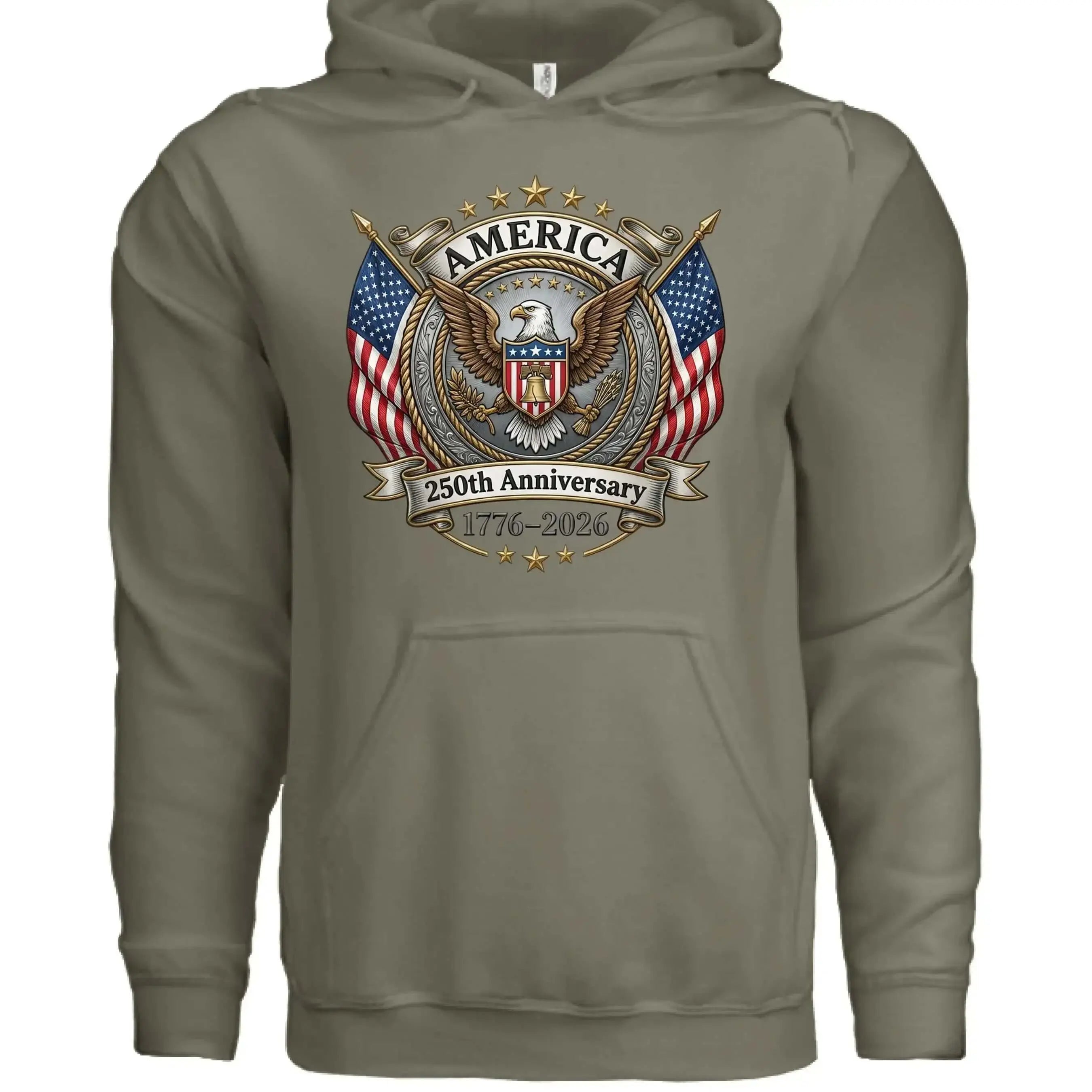 America 250th Anniversary Hoodie | 1776-2026 Semiquincentennial - Faith Forged Designs