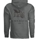 America 250 Years of Freedom - Distressed Flag Hoodie - Faith Forged Designs