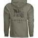 America 250 Years of Freedom - Distressed Flag Hoodie - Faith Forged Designs