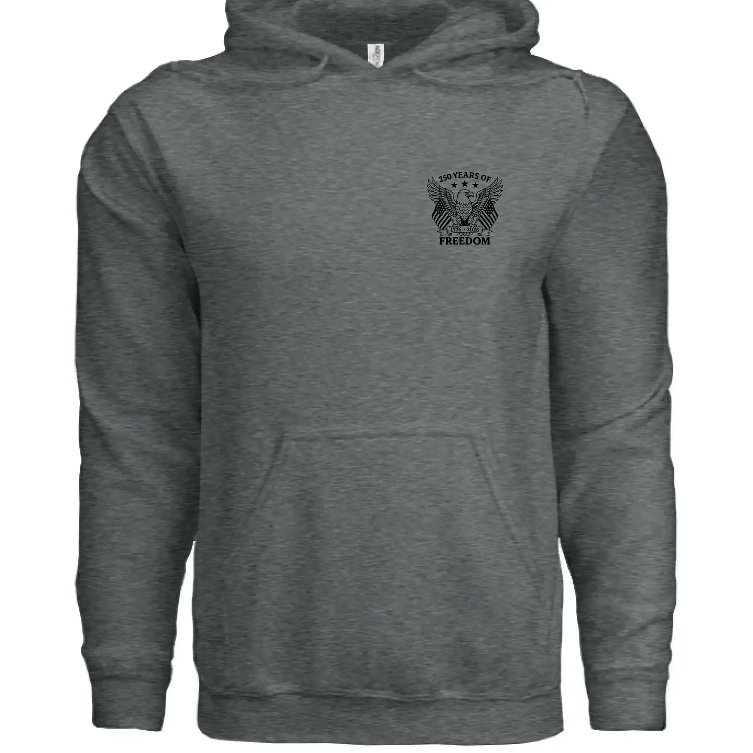 America 250 Years of Freedom - Distressed Flag Hoodie - Faith Forged Designs