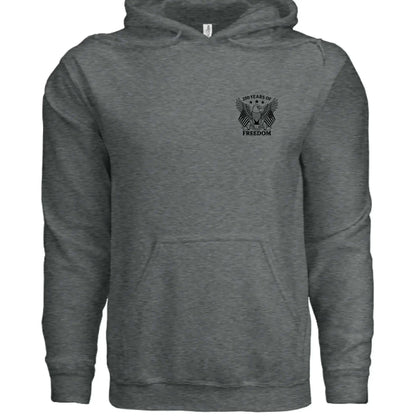 America 250 Years of Freedom - Distressed Flag Hoodie - Faith Forged Designs