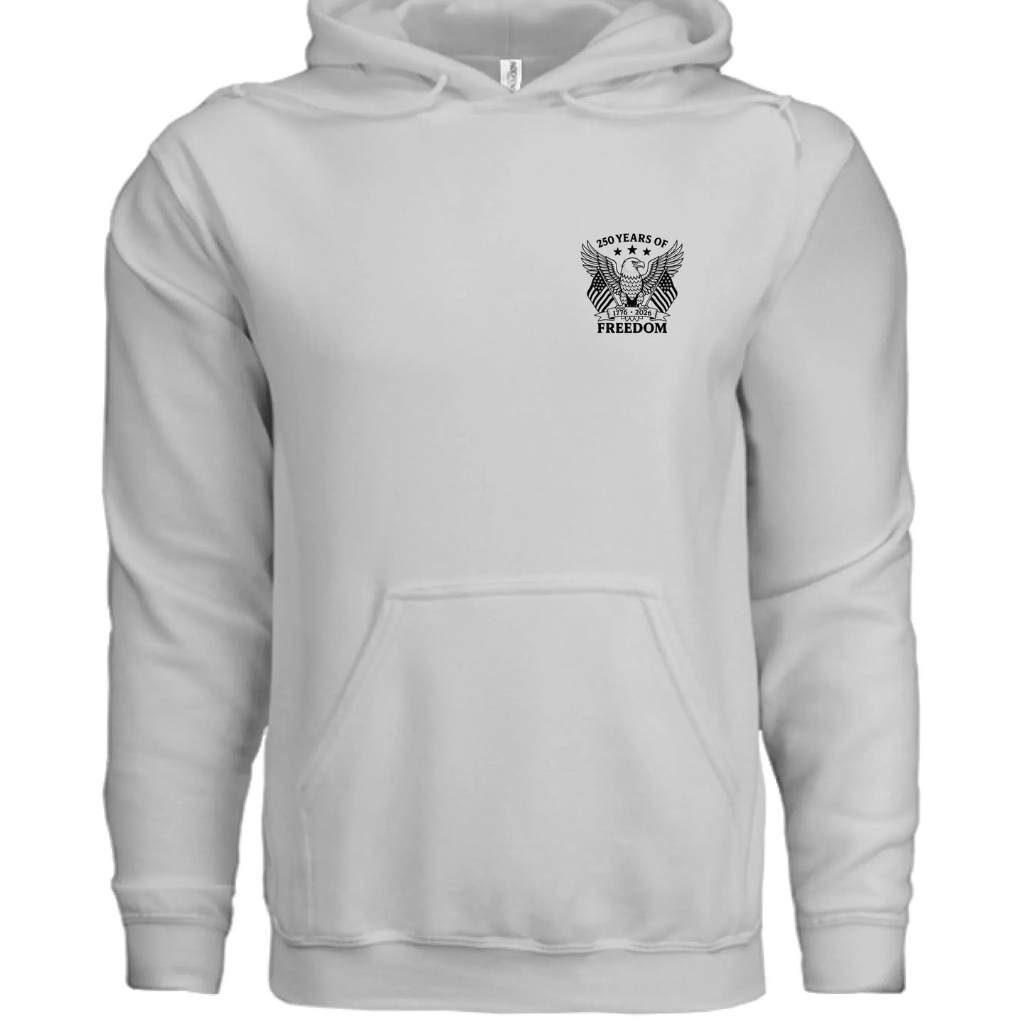 America 250 Years of Freedom - Distressed Flag Hoodie - Faith Forged Designs